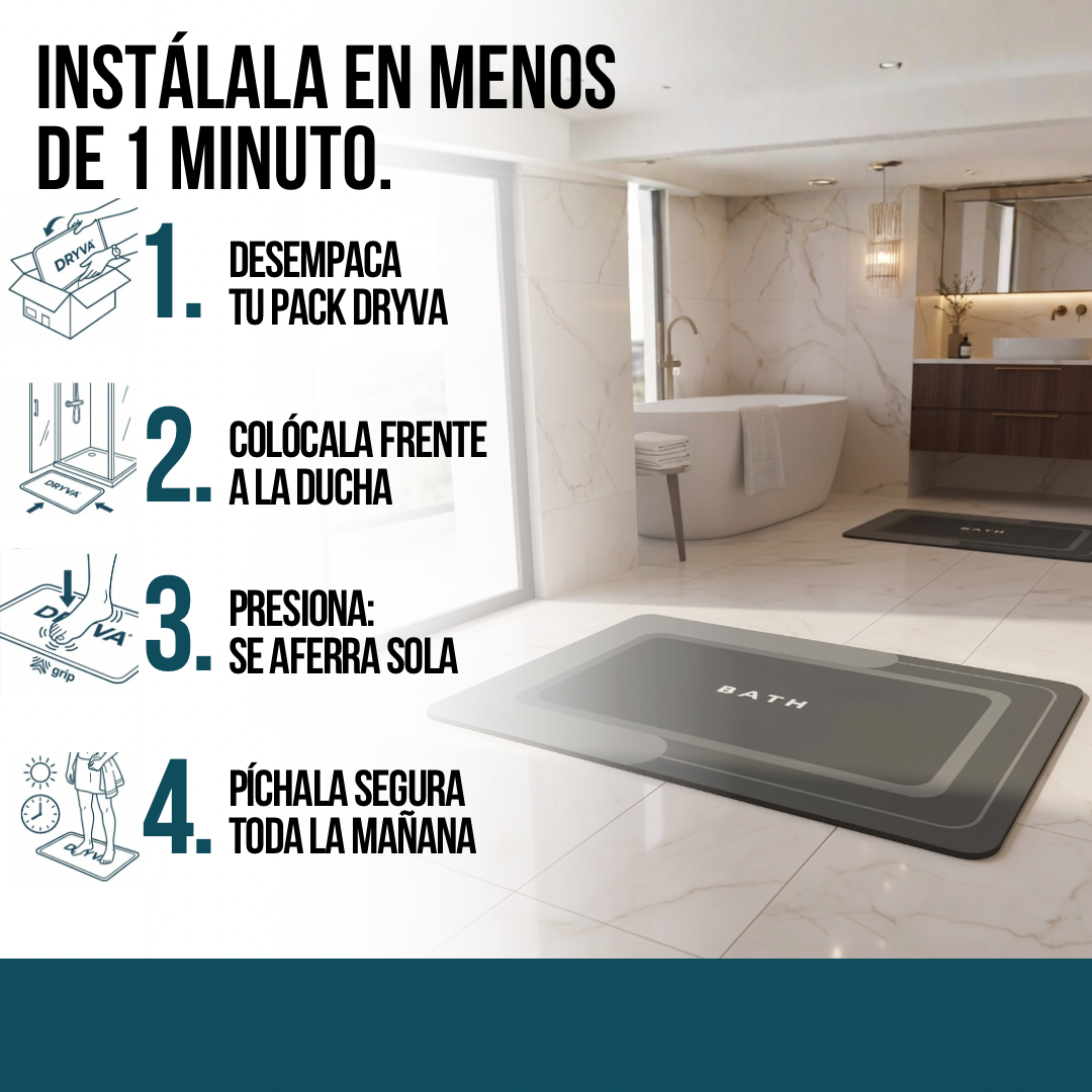 2X1 ALFOMBRAS ABSORBENTES PARA BAÑO DRYVA™