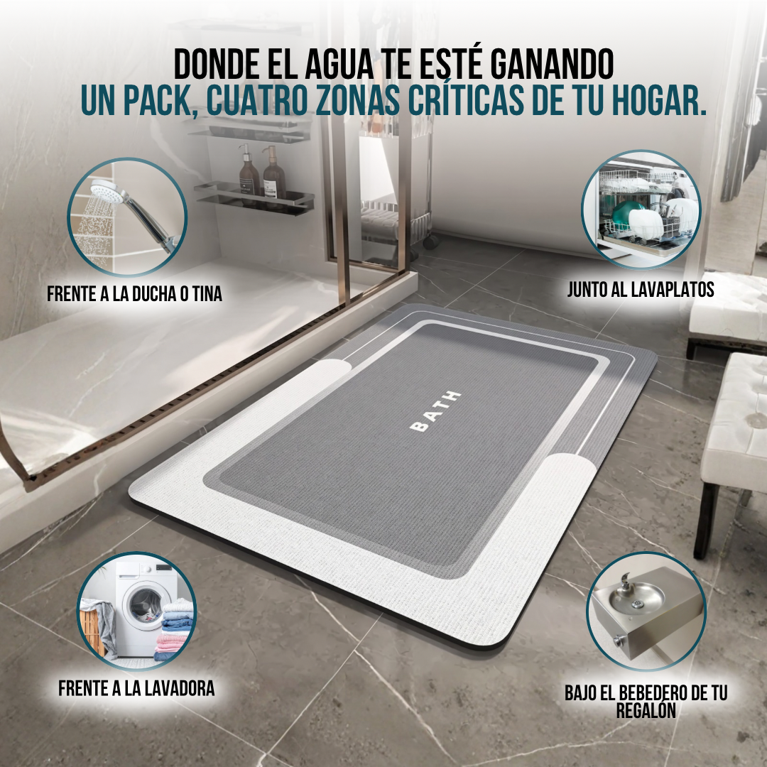 2X1 ALFOMBRAS ABSORBENTES PARA BAÑO DRYVA™