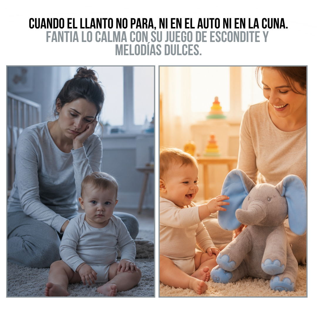 HERMOSO ELEFANTE DE PELUCHE MUSICAL | FANTIA™