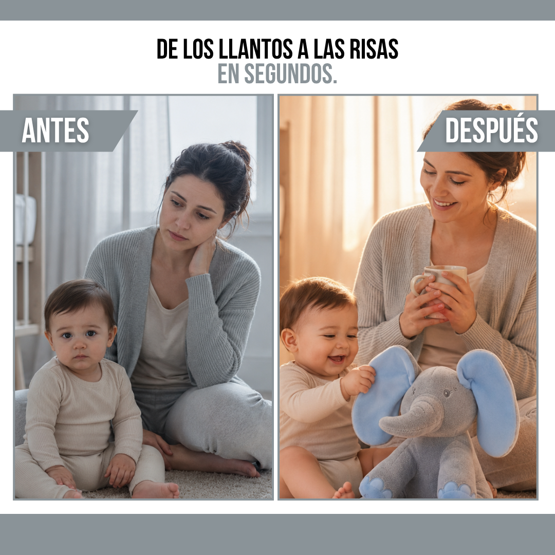 HERMOSO ELEFANTE DE PELUCHE MUSICAL | FANTIA™