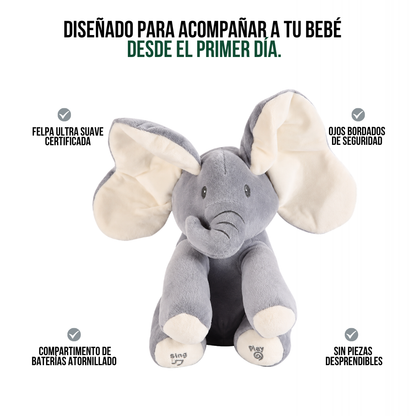 HERMOSO ELEFANTE DE PELUCHE MUSICAL | FANTIA™