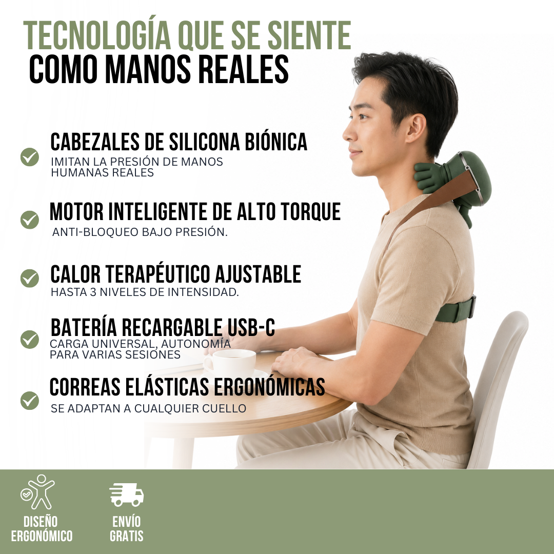MASAJEADOR BIÓNICO PARA CUELLO Y HOMBROS | MASVIA™