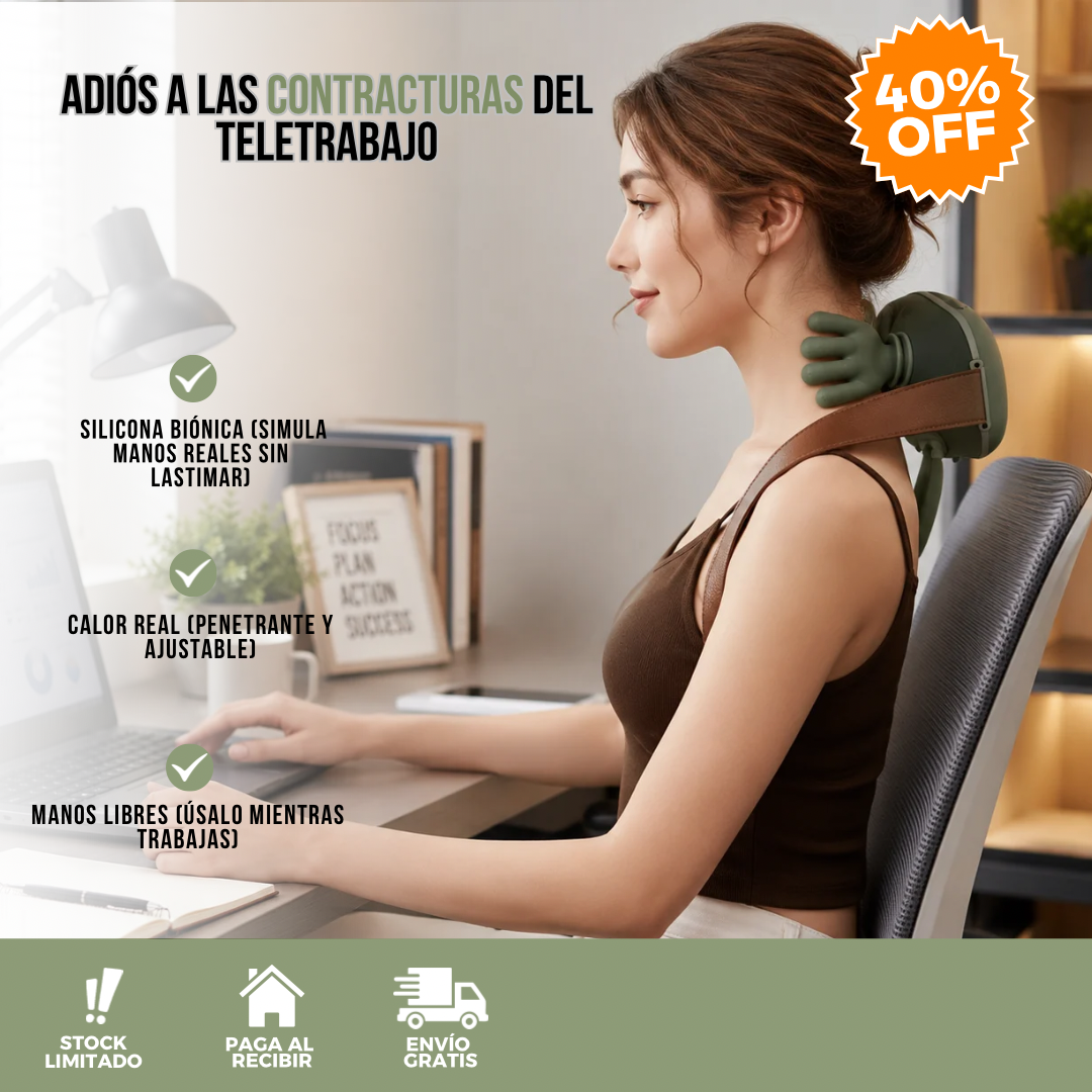MASAJEADOR BIÓNICO PARA CUELLO Y HOMBROS | MASVIA™