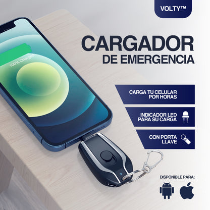 CARGADOR PORTÁTIL PARA EMERGENCIAS | VOLTY™