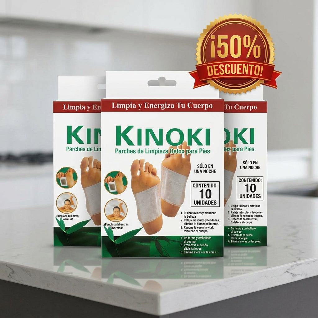 3X1 PARCHES DETOX PARA PIES | KINOKIT™