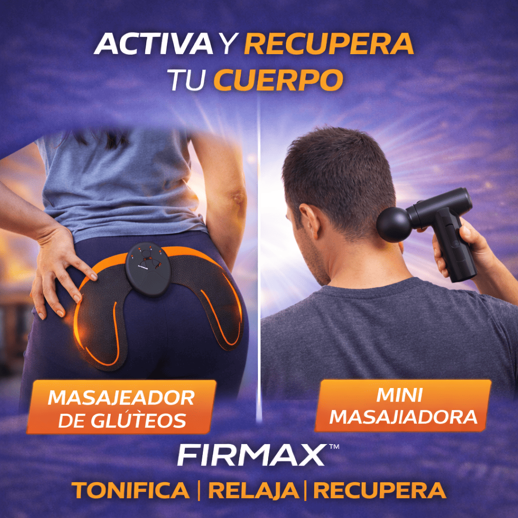 PACK MASAJEADOR DE GLUTEOS + PISTOLA MASAJEADORA CORPORAL FIRMAX™
