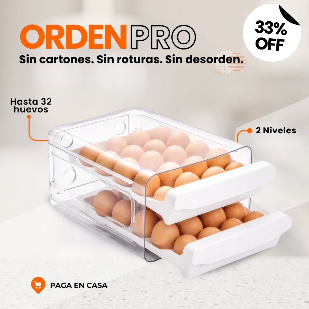 ORGANIZADOR DE HUEVOS: PROTEGE Y OPTIMIZA TU ESPACIO | ORDENPRO™