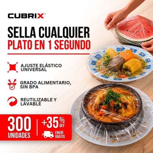 300 BOLSAS RECUBRE ALIMENTOS |  CUBRIX™