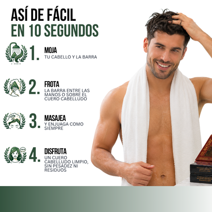 2x1 SHAMPOO HERBAL EN BARRA CUIDADO DE CABELLO | SELVYA™