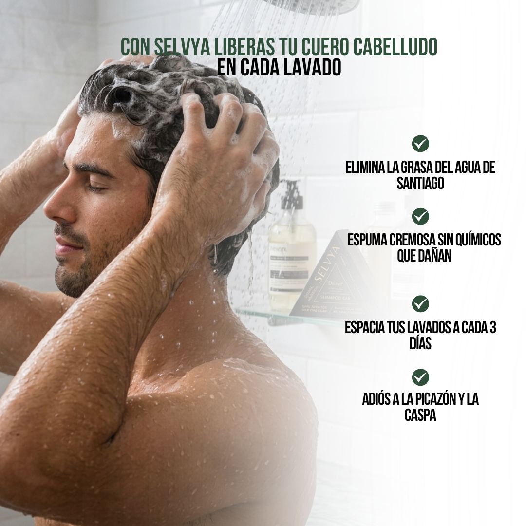 2x1 SHAMPOO HERBAL EN BARRA CUIDADO DE CABELLO | SELVYA™