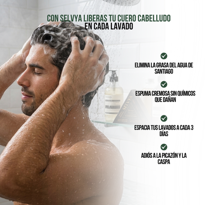 2x1 SHAMPOO HERBAL EN BARRA CUIDADO DE CABELLO | SELVYA™