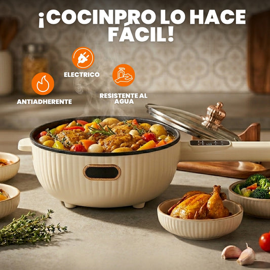 SARTEN MULTIFUNCIONAL ELECTRICO ANTIADHERENTE | COCINPRO™