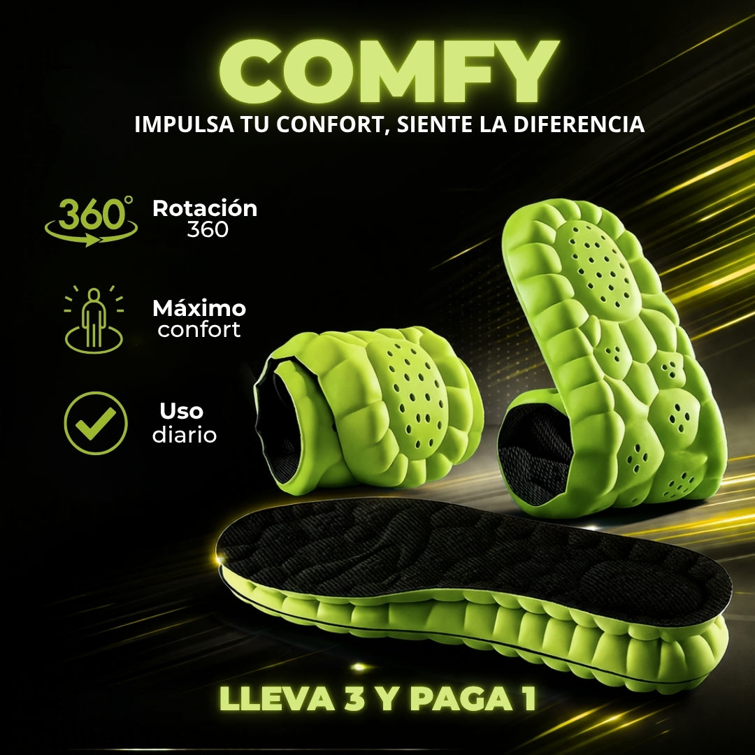 3x1 PLANTILLAS DE SOPORTE Y ALIVIO ERGONÓMICAS | COMFY™