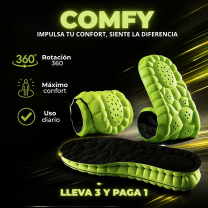3x1 PLANTILLAS DE SOPORTE Y ALIVIO ERGONÓMICAS | COMFY™