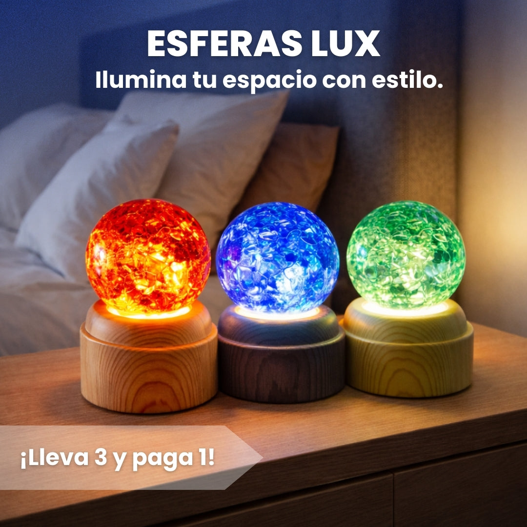 3X1 LÁMPARA ESFERA LED BRILLANTE | LUX™