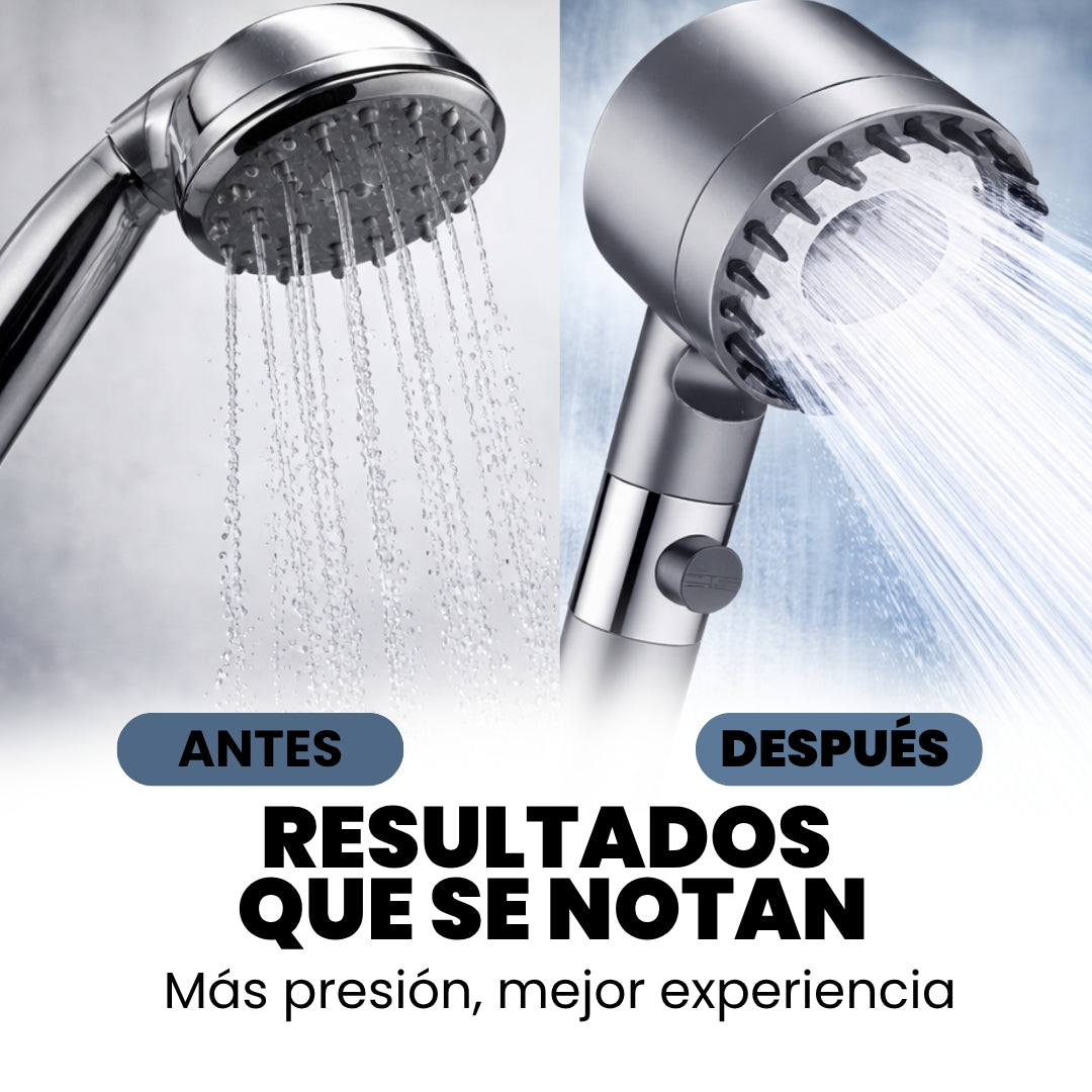 2 CABEZALES DE DUCHA ALTA POTENCIA + 4 FILTROS PURIFICANTE DE REGALO 🎁 | HIDROPRESS™