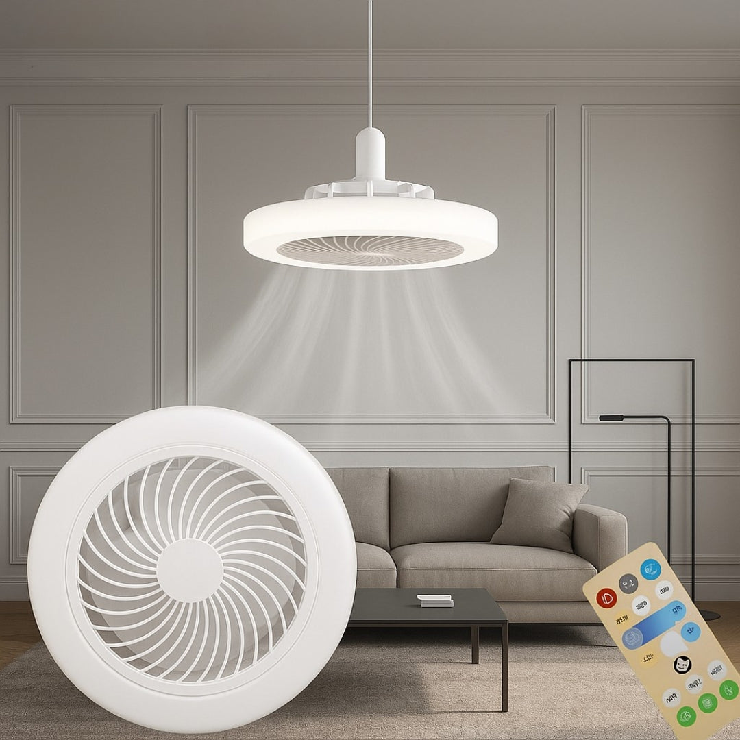 VENTILADOR 2 EN 1 CON LUZ LED | AEROLUZ™