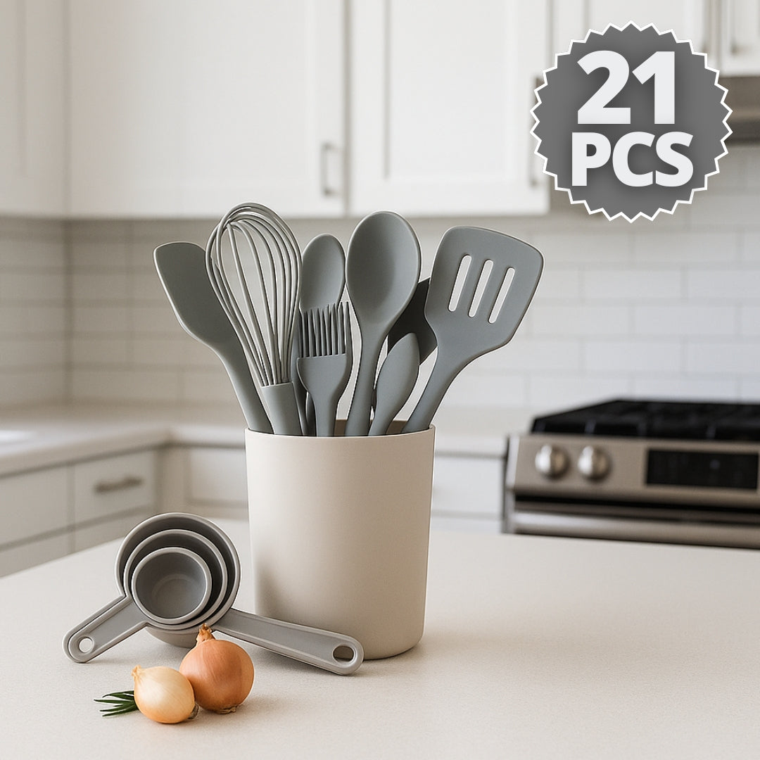 SET 21 UTENSILIOS DE COCINA | CHEFLIX™
