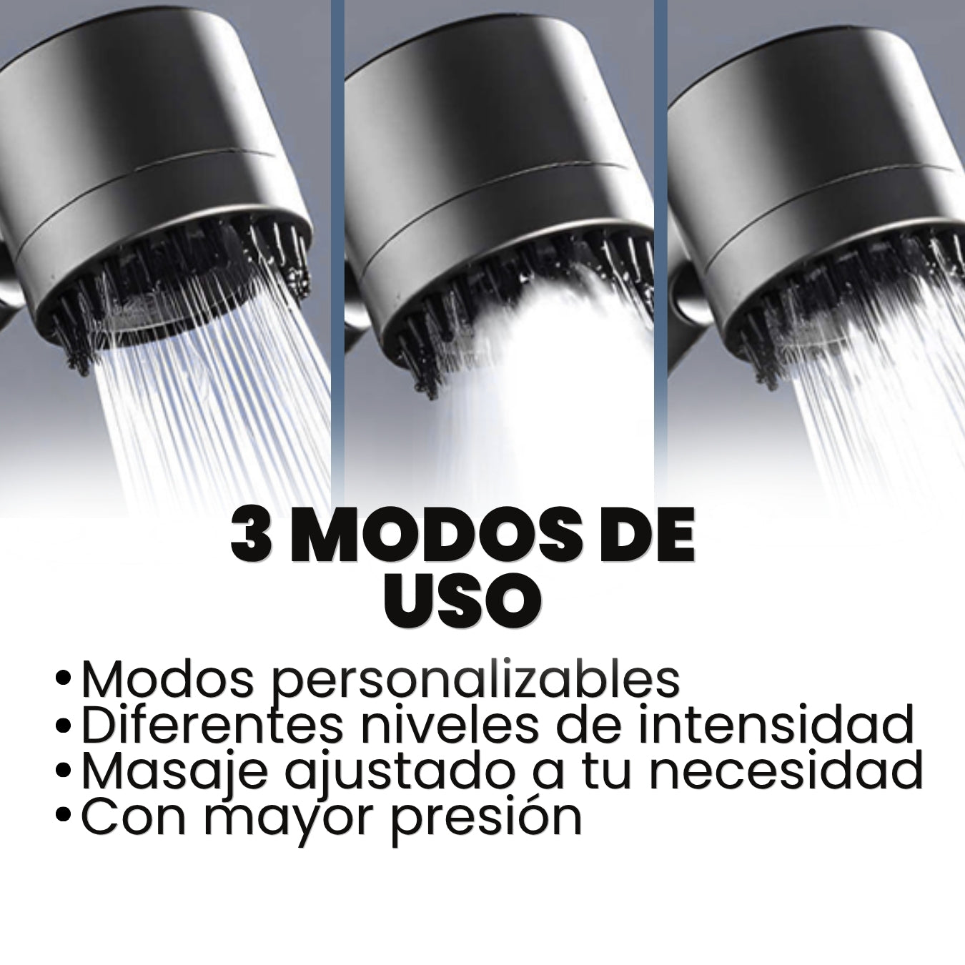2 CABEZALES DE DUCHA ALTA POTENCIA + 4 FILTROS PURIFICANTE DE REGALO 🎁 | HIDROPRESS™