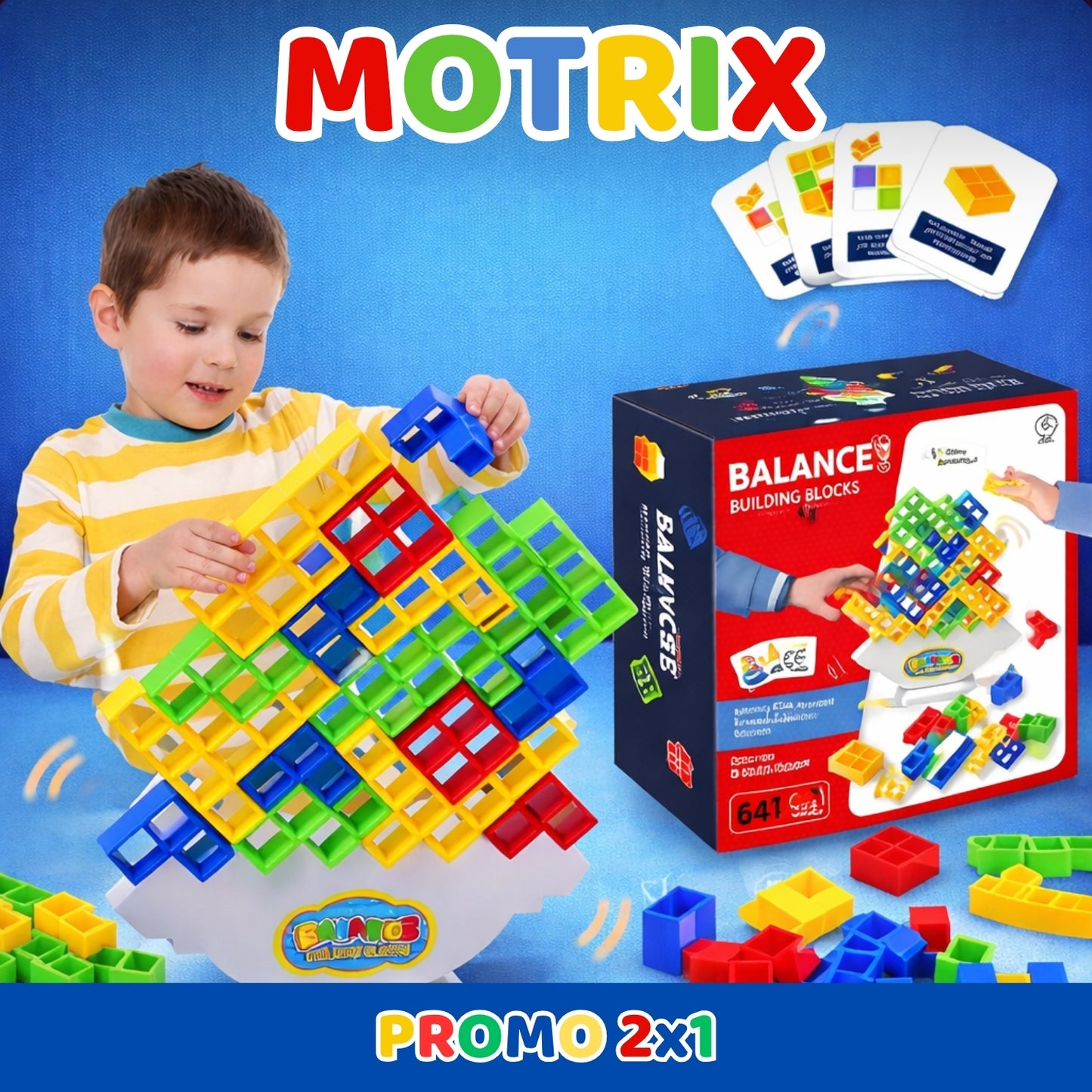 1+1 GRATIS JUEGO JENGA 12 PIEZAS | MOTRIX™