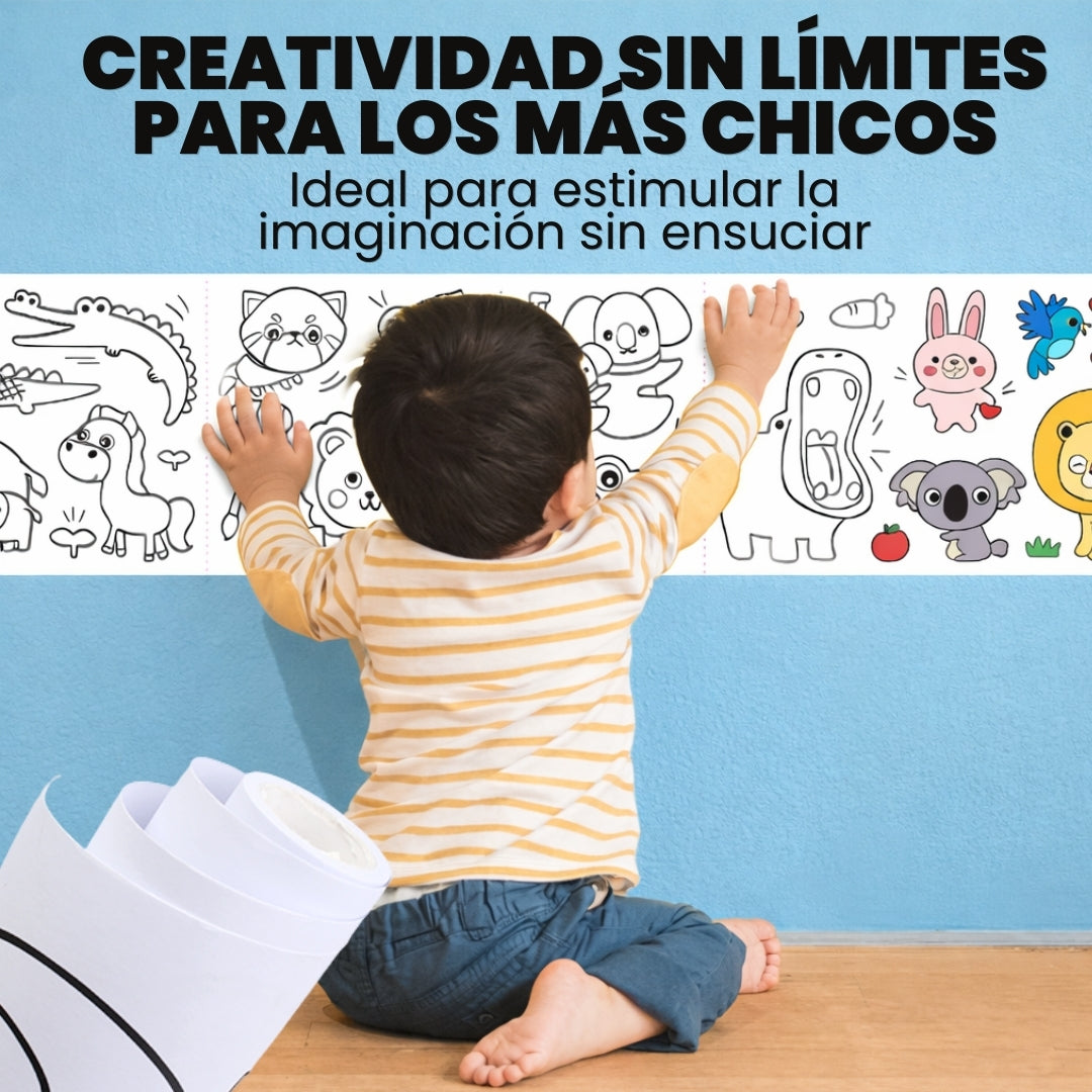 2x1 ROLLOS DE PAPEL DE DIBUJO MARINO + 12 LÁPICES DE 24 COLORES METÁLICOS🎁 | ARTIKID™