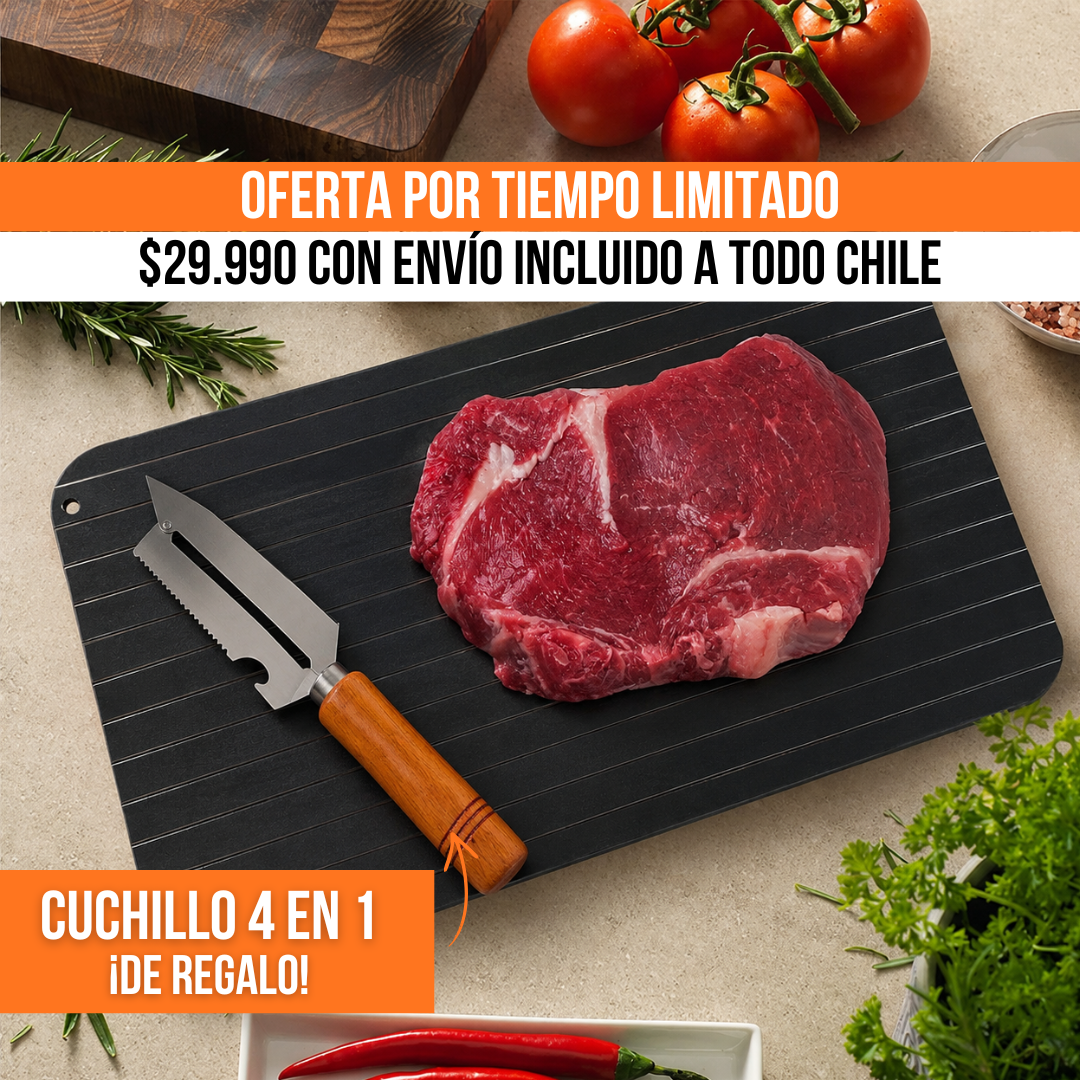 BANDEJA DESCONGELADORA DE ALIMENTOS RÁPIDA | COCIFROST™ + CUCHILLO MULTIFUNCIONAL DE REGALO🎁