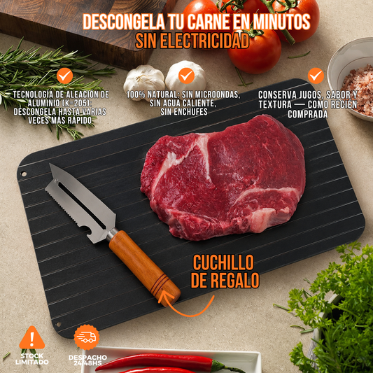 BANDEJA DESCONGELADORA DE ALIMENTOS RÁPIDA | COCIFROST™ + CUCHILLO MULTIFUNCIONAL DE REGALO🎁