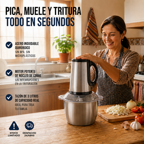 PROCESADOR MULTIFUNCIONAL DE ALIMENTOS | KITCHENIX™