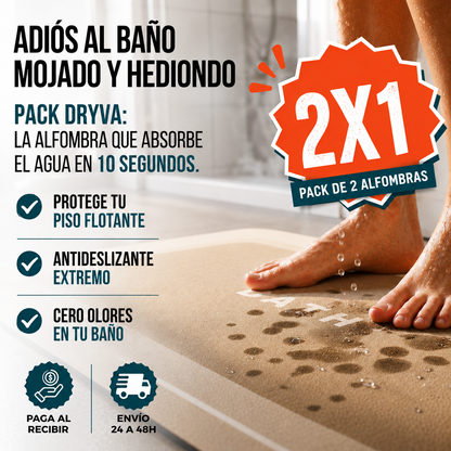 2X1 ALFOMBRAS ABSORBENTES PARA BAÑO DRYVA™