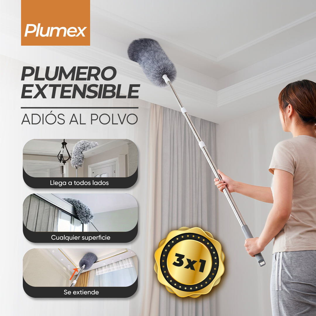 3X1 PLUMERO DE MICROFIBRA EXTENSIBLE | PLUMEX™
