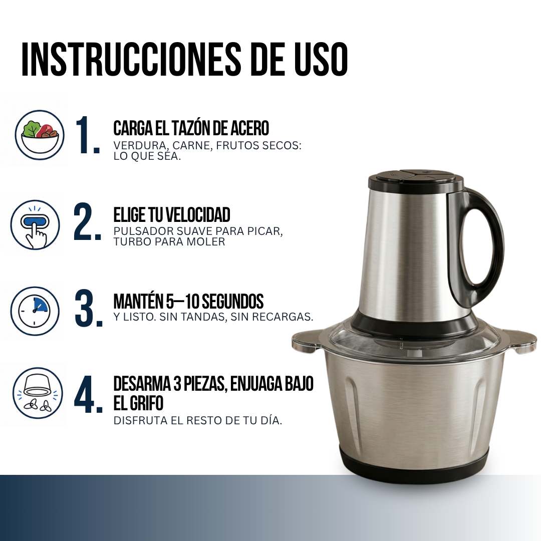 PROCESADOR MULTIFUNCIONAL DE ALIMENTOS | KITCHENIX™