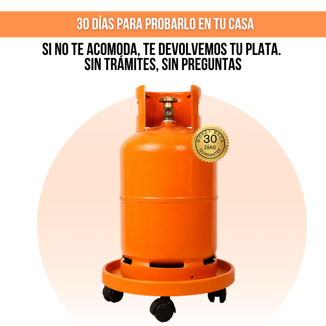 BASE CON RUEDAS PARA GALONES DE GAS | MOVIGAS™