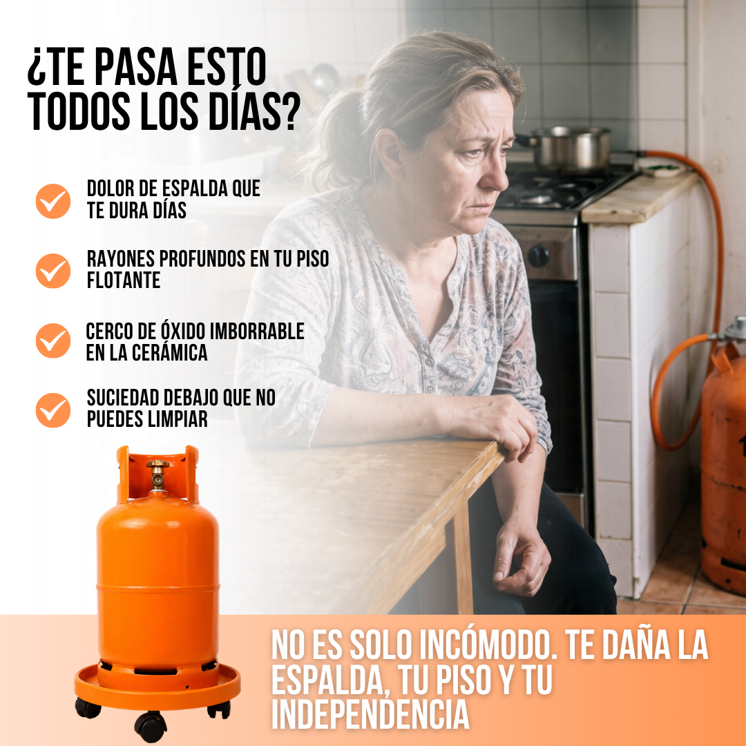 BASE CON RUEDAS PARA GALONES DE GAS | MOVIGAS™