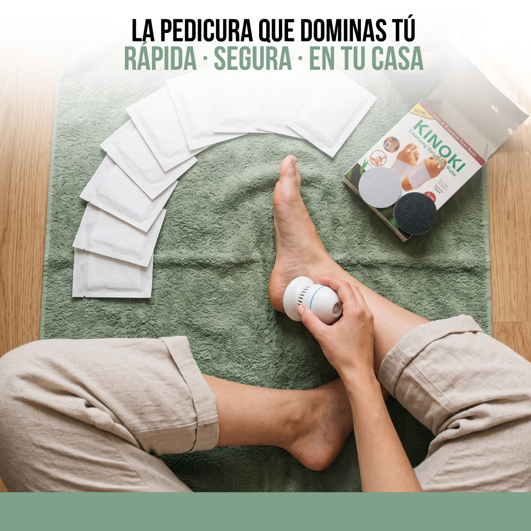 REMOVEDOR DE CALLOS CON DOS LIMAS PEDIX™ + PARCHES DETOX PARA PIES DE REGALO