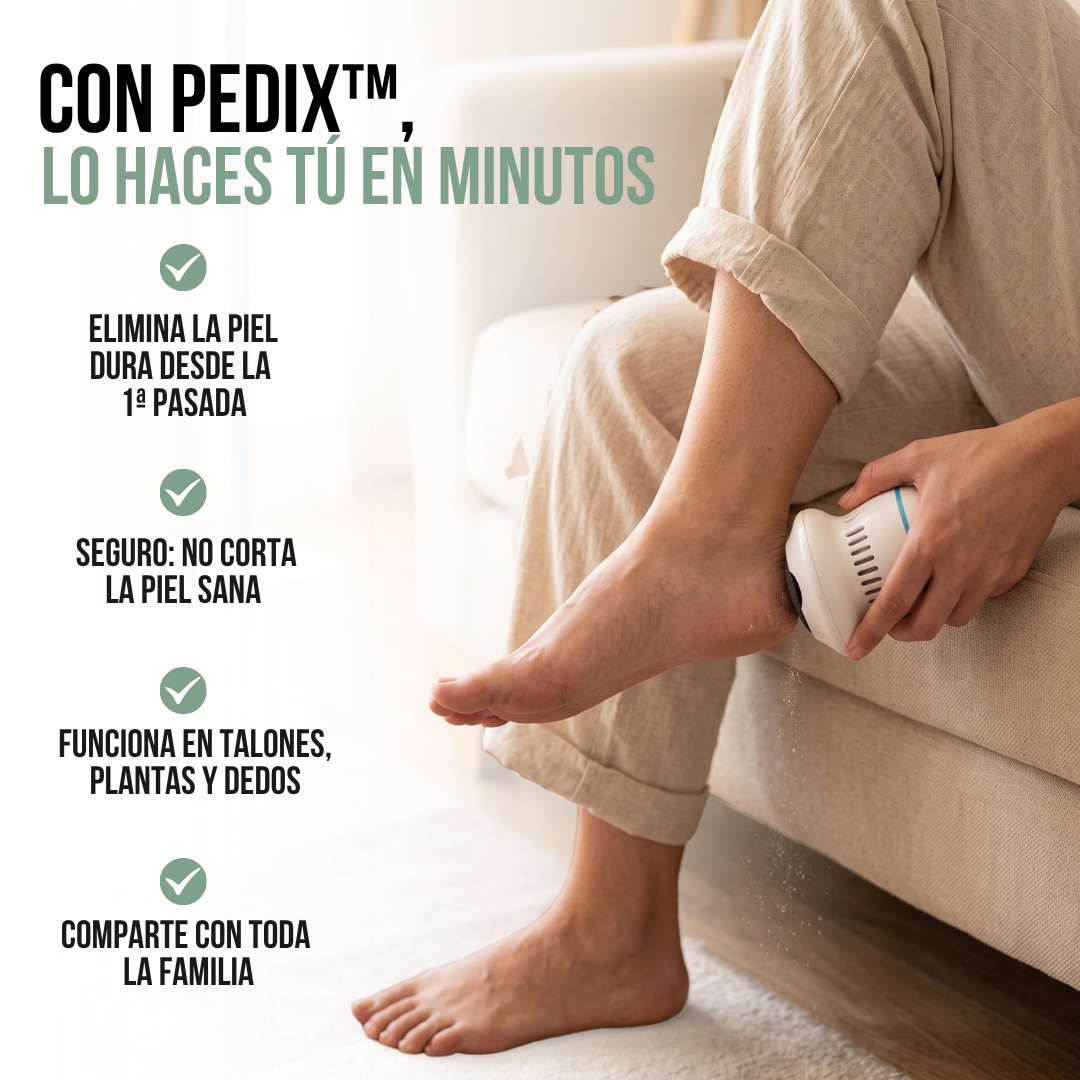 REMOVEDOR DE CALLOS CON DOS LIMAS PEDIX™ + PARCHES DETOX PARA PIES DE REGALO