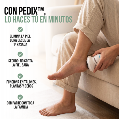 REMOVEDOR DE CALLOS CON DOS LIMAS PEDIX™ + PARCHES DETOX PARA PIES DE REGALO