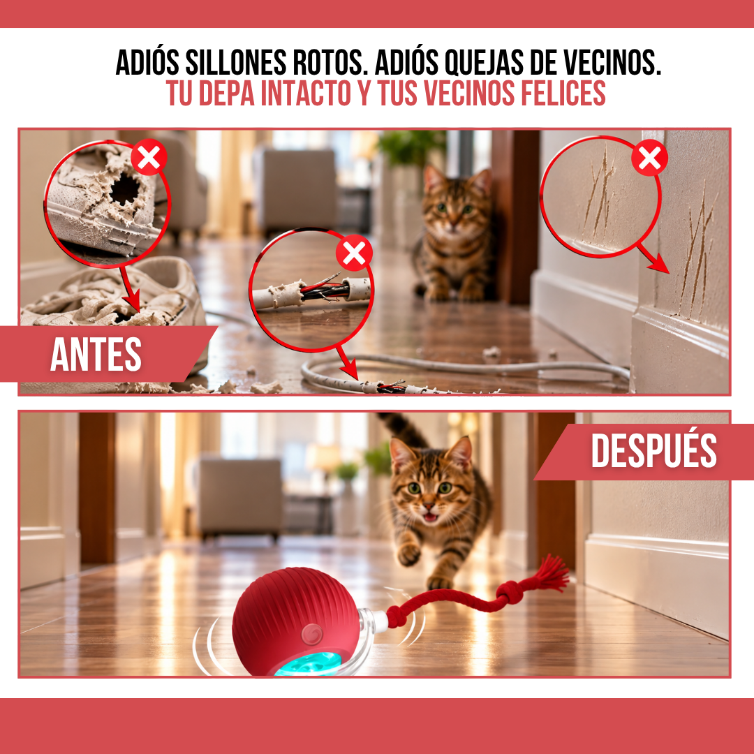 2x1 PUPPYGO™: DIVERTIDA PELOTA QUE SE MUEVE SOLA PARA MASCOTAS