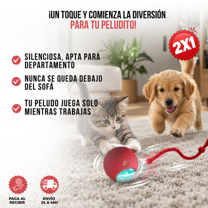 2x1 PUPPYGO™: DIVERTIDA PELOTA QUE SE MUEVE SOLA PARA MASCOTAS