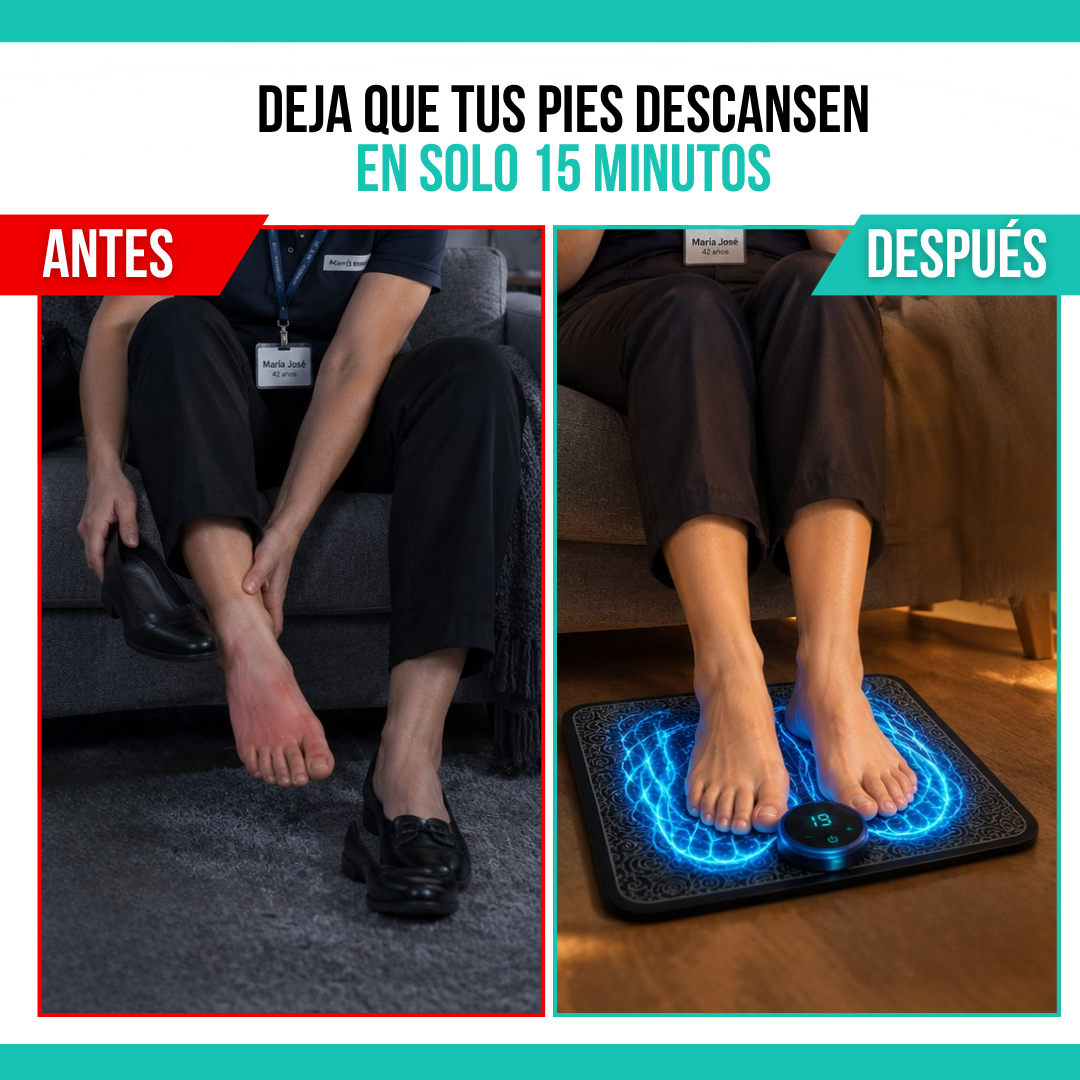 2x1 MASAJEADOR ELÉCTRICO PARA PIES RELAXSTEP™ + PARCHES DESINTOXICANTES GRATIS🎁