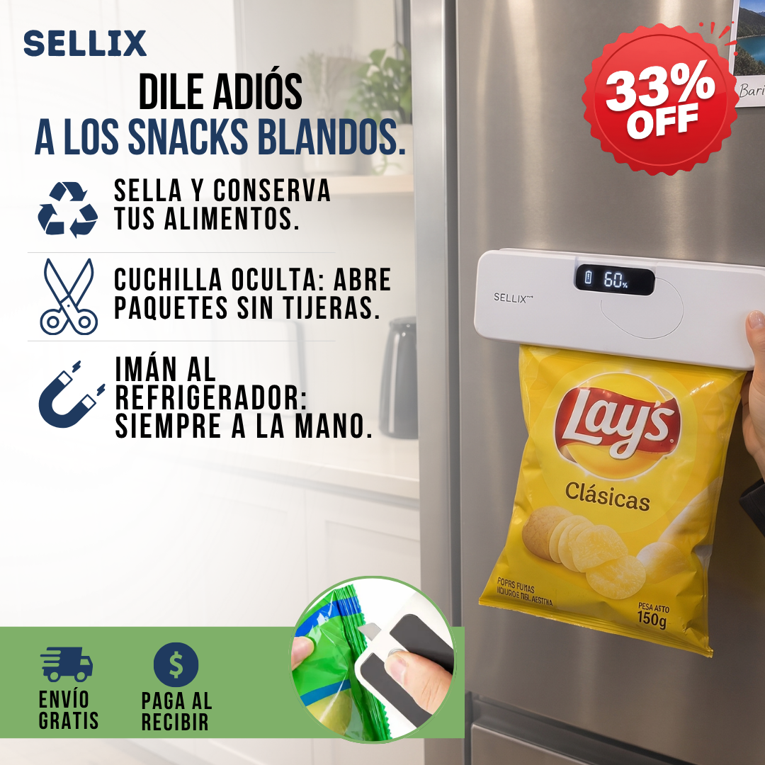 SELLADOR DE BOLSAS AL VACÍO CON CUCHILLA ABRIDORA | SELLIX™