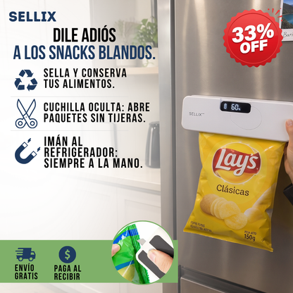 SELLADOR DE BOLSAS AL VACÍO CON CUCHILLA ABRIDORA | SELLIX™