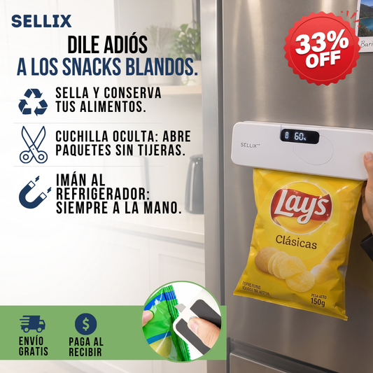 SELLADOR DE BOLSAS AL VACÍO CON CUCHILLA ABRIDORA | SELLIX™