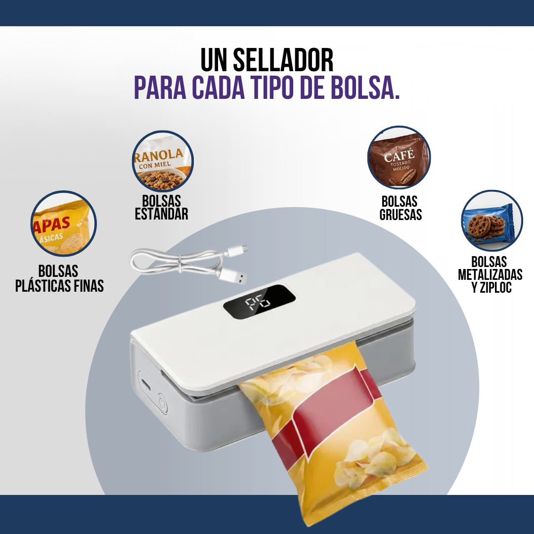 SELLADOR DE BOLSAS AL VACÍO CON CUCHILLA ABRIDORA | SELLIX™
