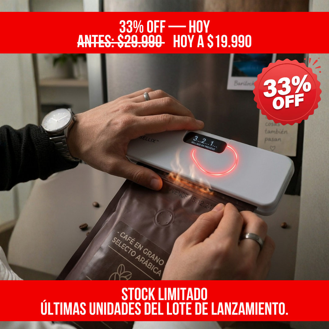 SELLADOR DE BOLSAS AL VACÍO CON CUCHILLA ABRIDORA | SELLIX™