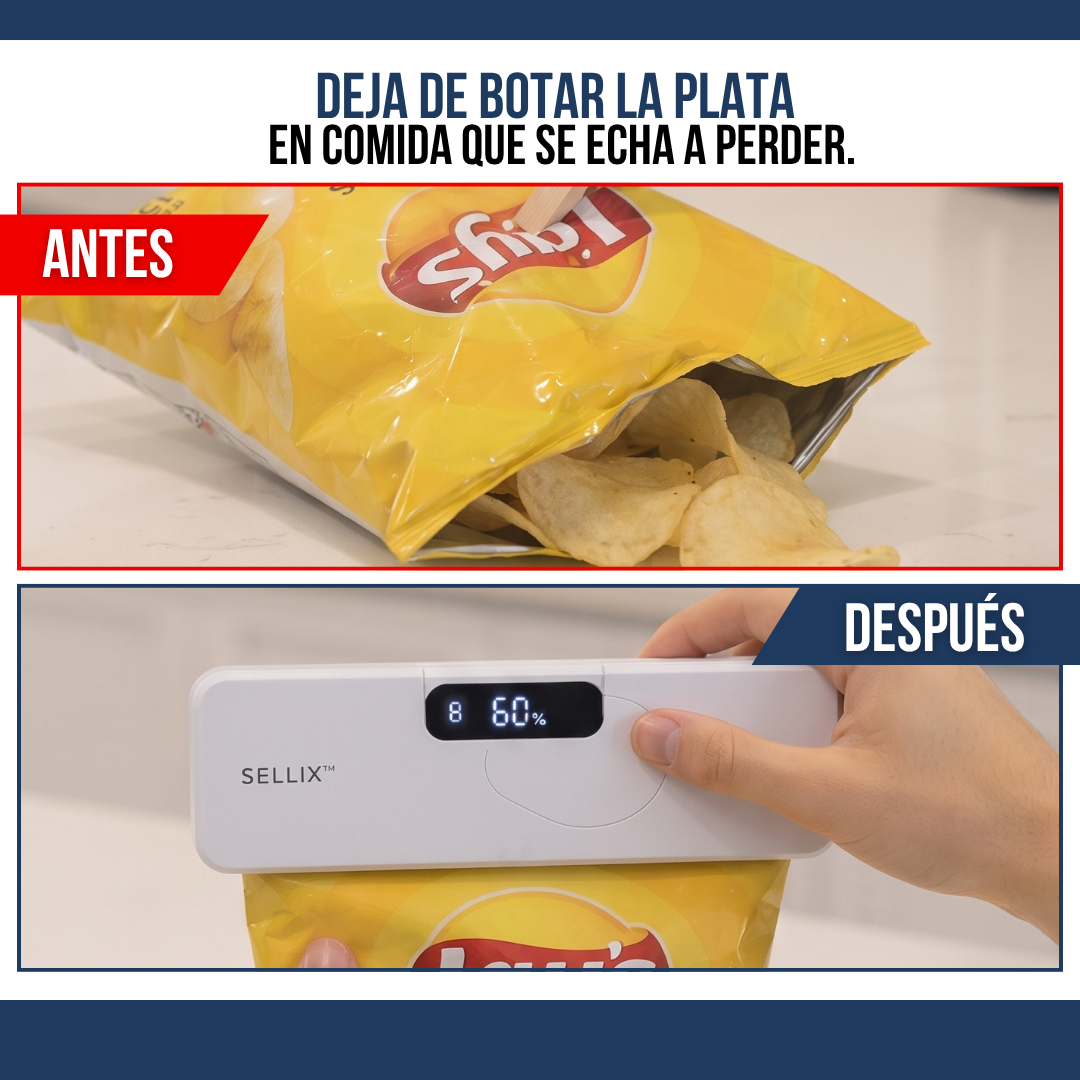 SELLADOR DE BOLSAS AL VACÍO CON CUCHILLA ABRIDORA | SELLIX™