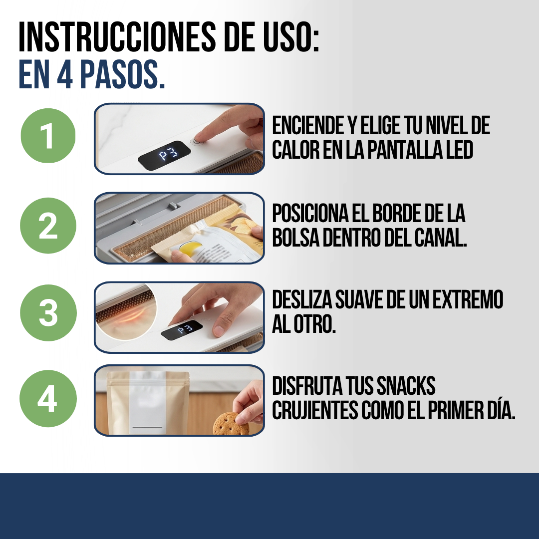 SELLADOR DE BOLSAS AL VACÍO CON CUCHILLA ABRIDORA | SELLIX™