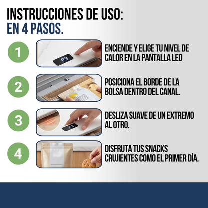 SELLADOR DE BOLSAS AL VACÍO CON CUCHILLA ABRIDORA | SELLIX™