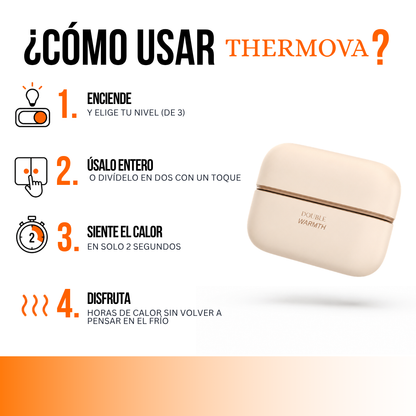 CALENTADOR DE MANOS RECARGABLE PARA INVIERNO | THERMOVA™