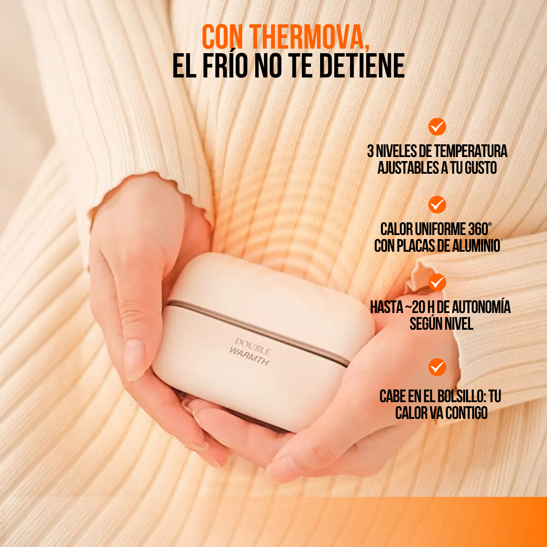 CALENTADOR DE MANOS RECARGABLE PARA INVIERNO | THERMOVA™