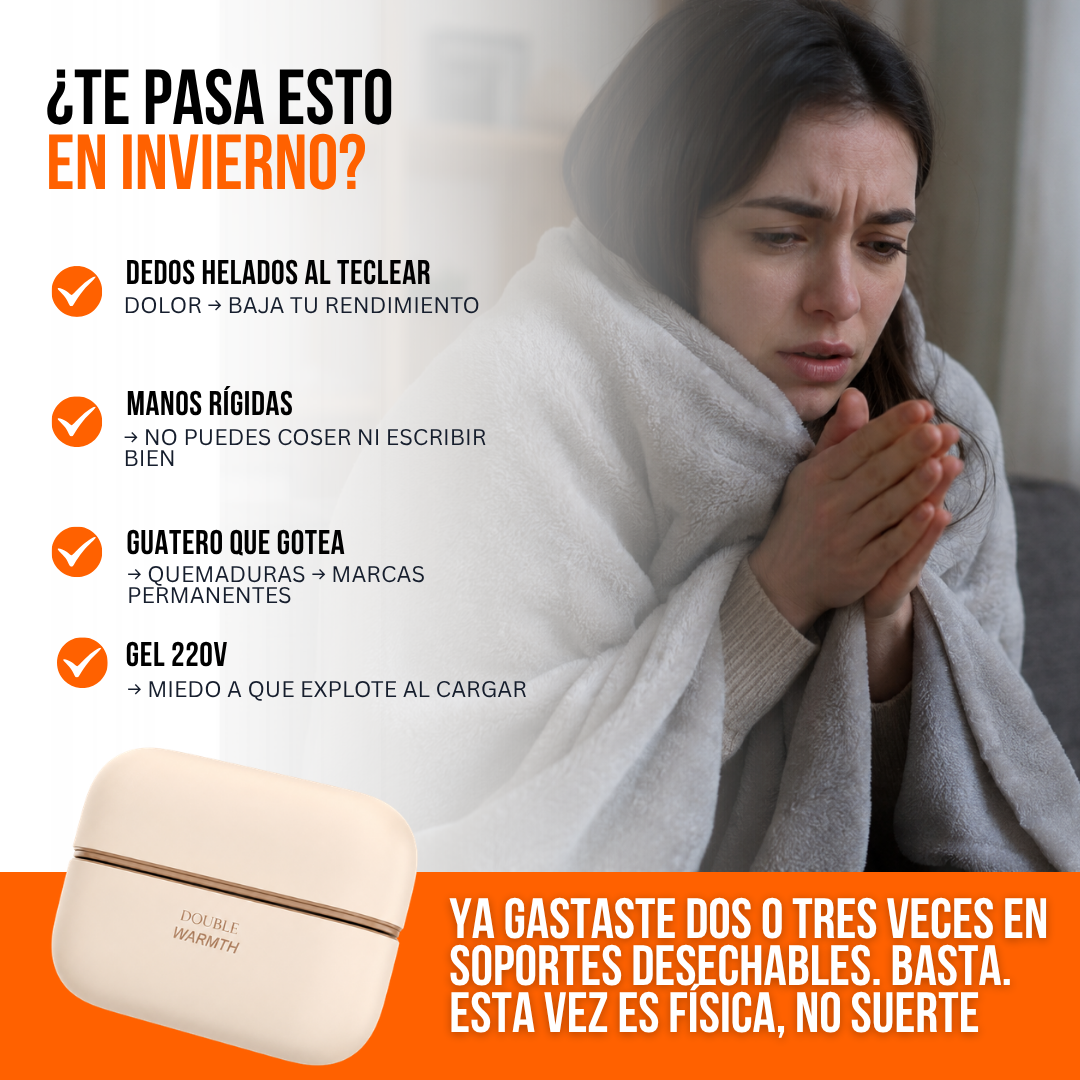 CALENTADOR DE MANOS RECARGABLE PARA INVIERNO | THERMOVA™